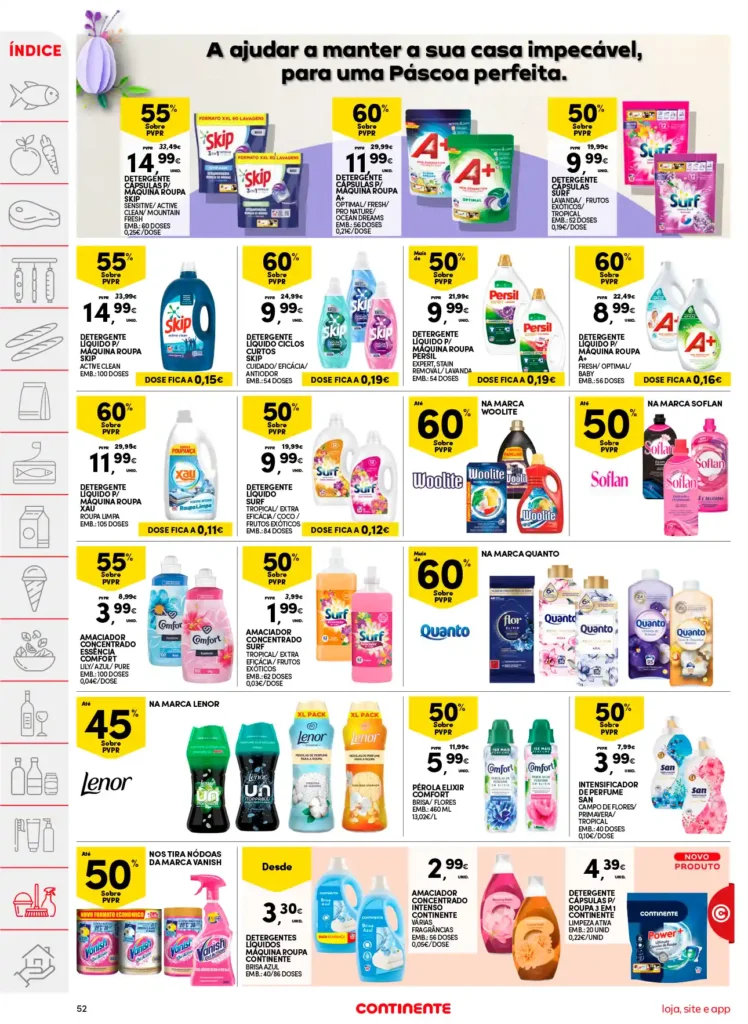 Folheto Continente de 8 a 14 Abril 2025 - Página 52