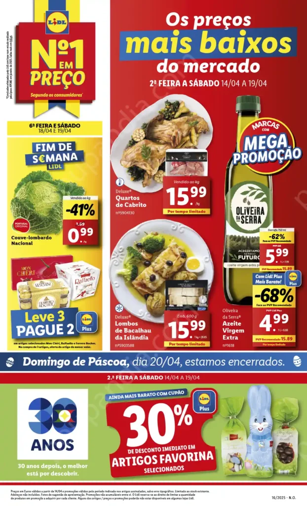 Folheto Lidl de 14 a 19 Abril 2025 - Página 01