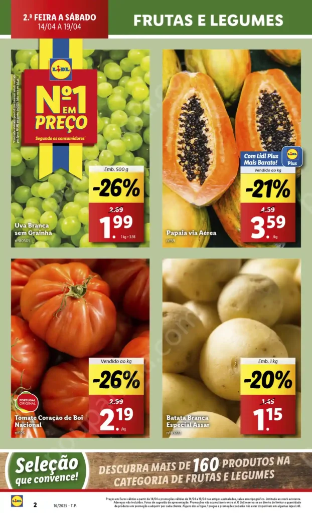 Folheto Lidl de 14 a 19 Abril 2025 - Página 02