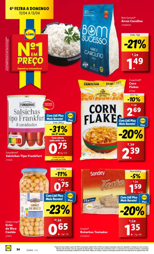 Folheto Lidl 7 a 13 de Abril de 2025 - Página 34