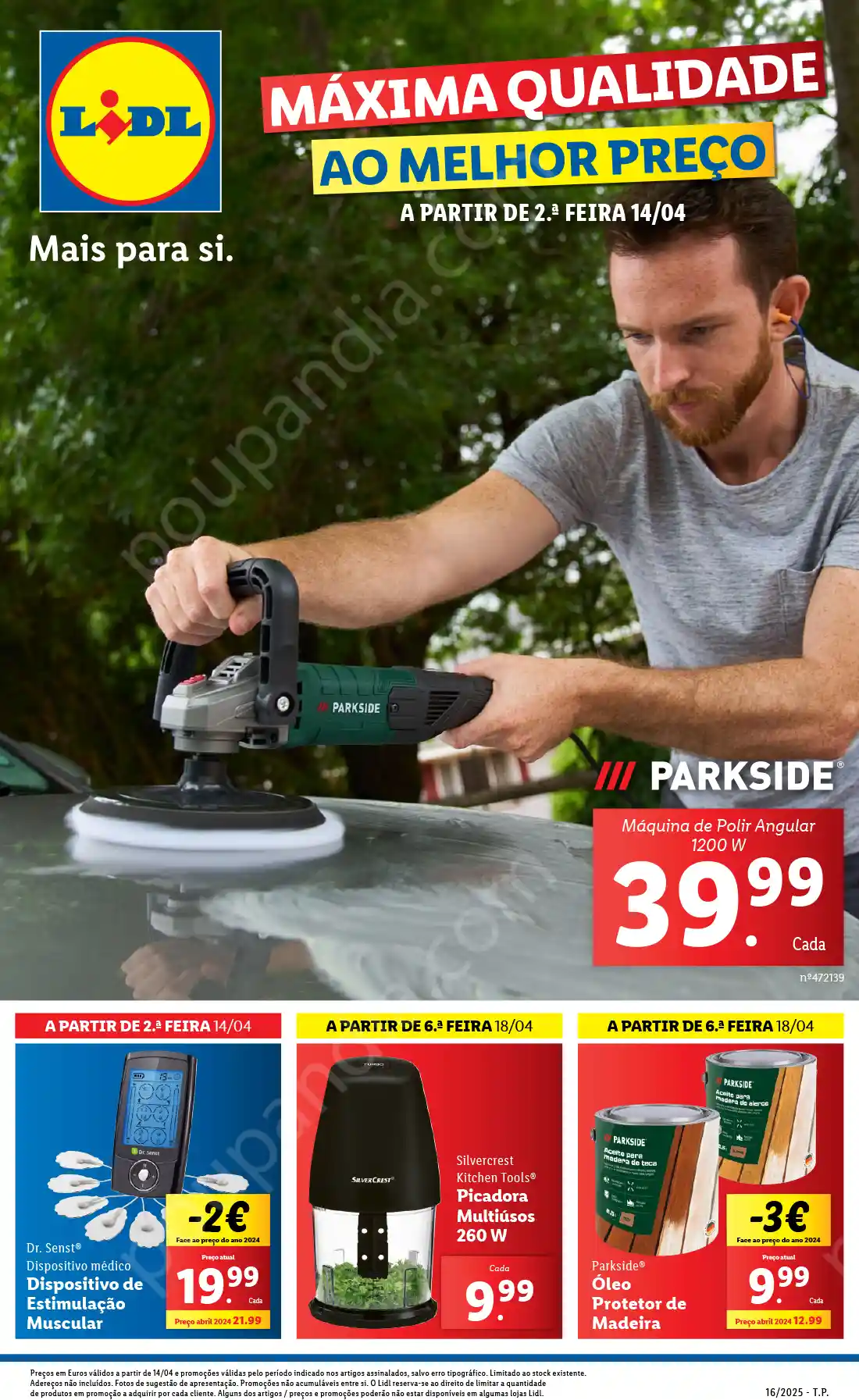 Máquina de Polir Angular Parkside 1200 W