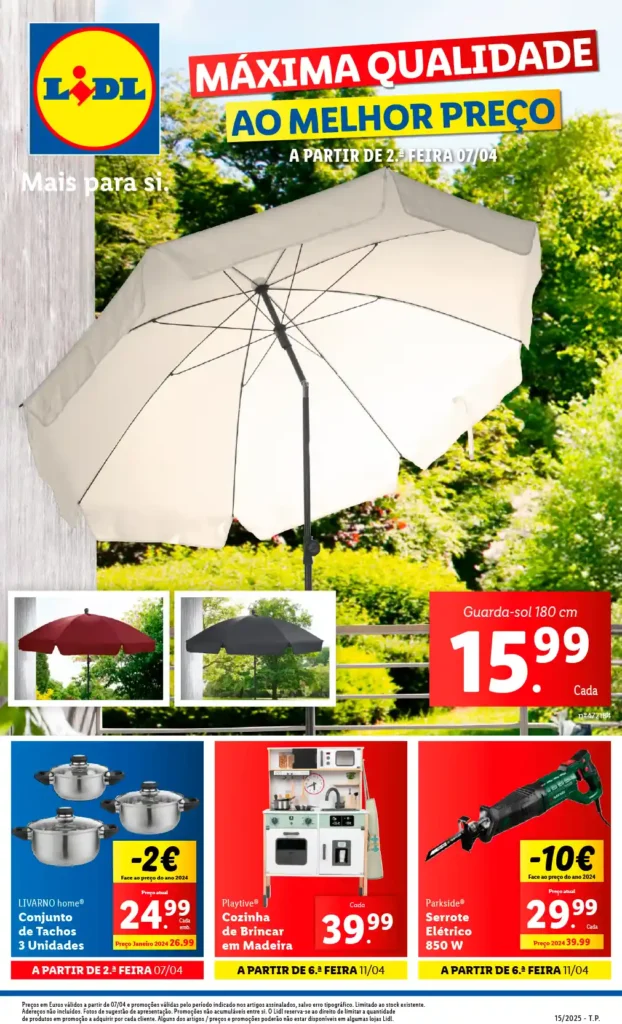 Folheto Lidl Bazar a partir de 7 de Abril de 2025 - Página 01