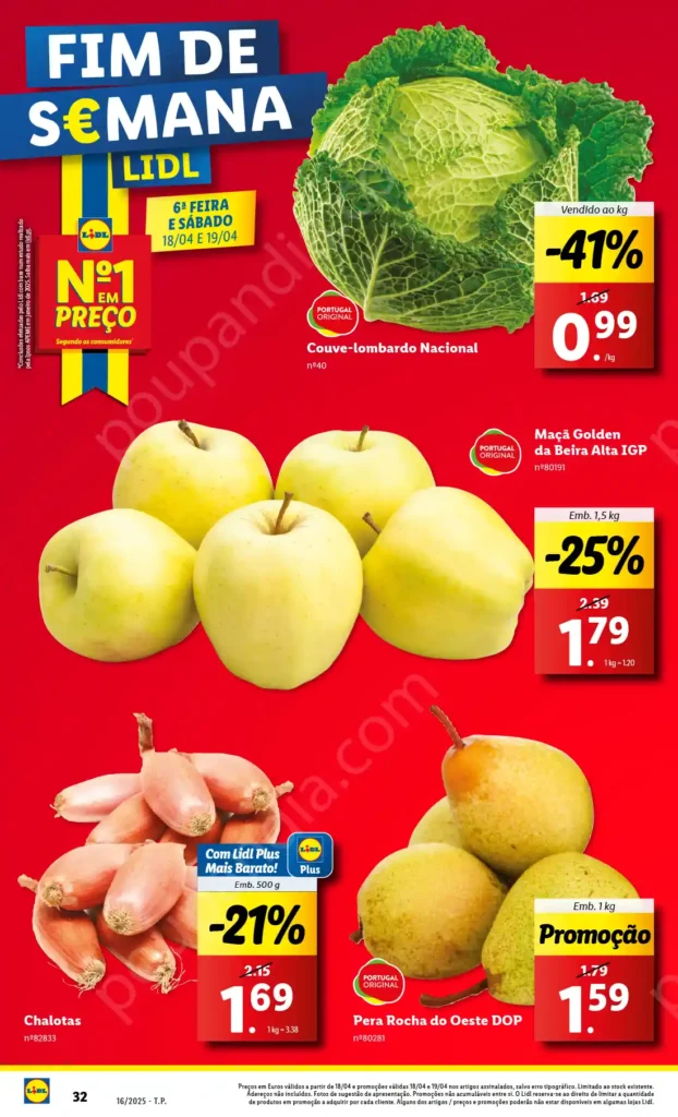 Folheto Lidl Fim de Semana 18 e 19 Abril 2025 - Página 1