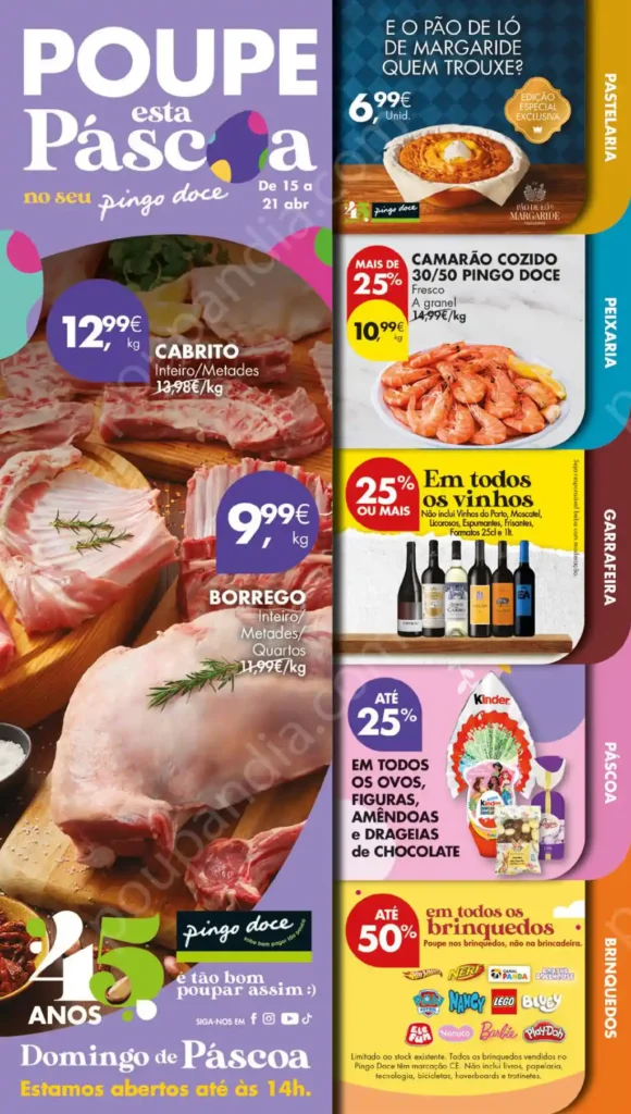 Folheto Pingo Doce de 15 a 21 Abril 2025 - Página 01