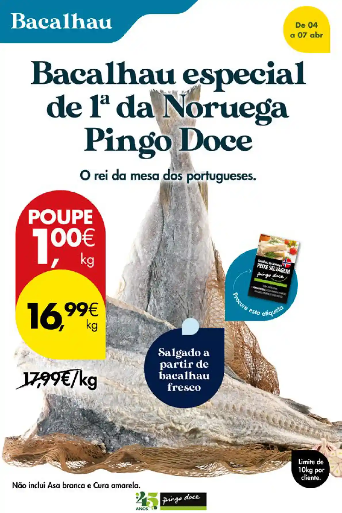 Bacalhau especial de 1ª da Noruega